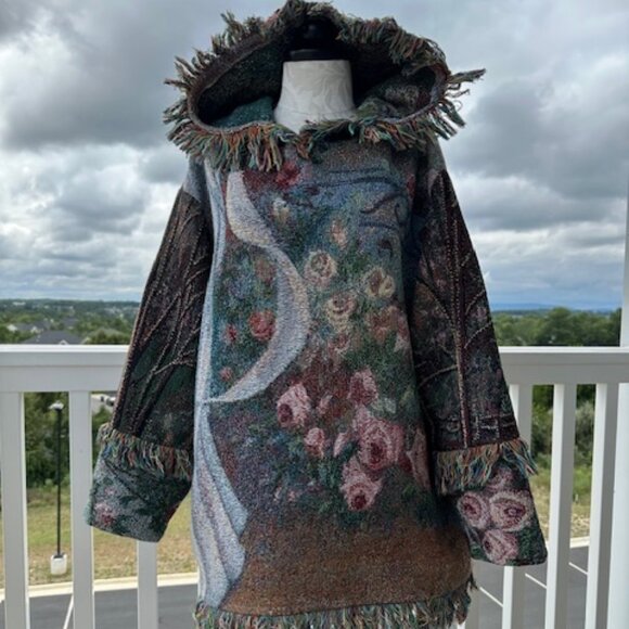 An angel has your back! Upcycled from tapestry blanket - Picture 2 of 8